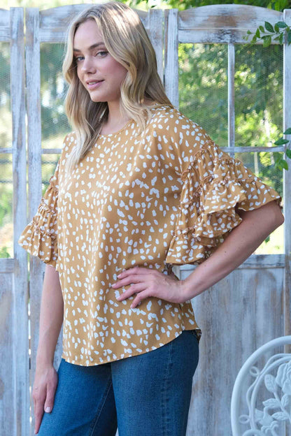 Triple The Ruffle Top