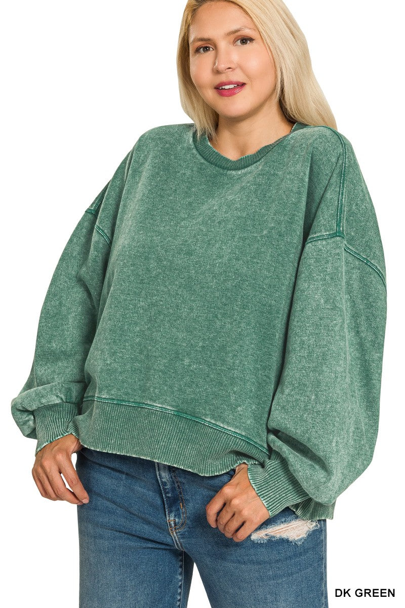 Acid Wash Pullover