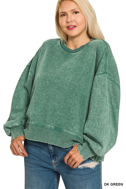 Acid Wash Pullover
