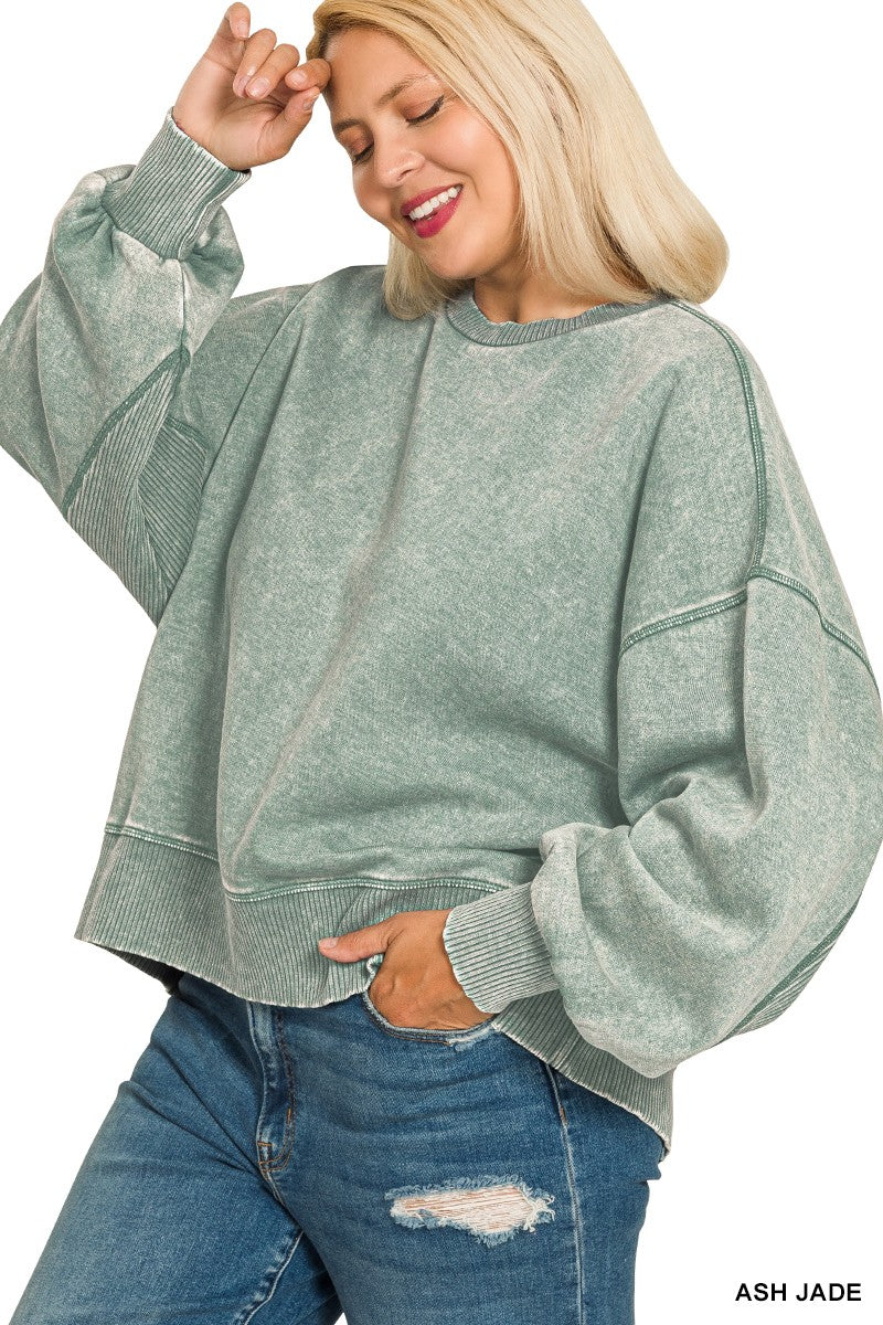 Acid Wash Pullover