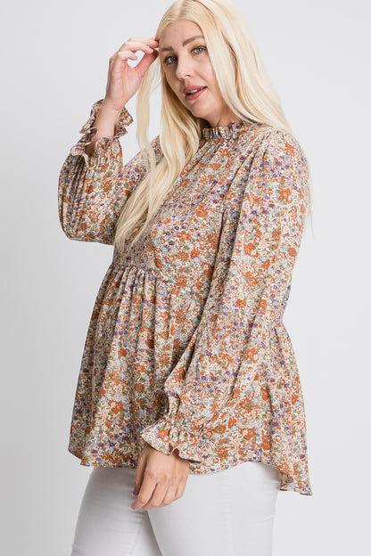 Floral Babydoll Blouse