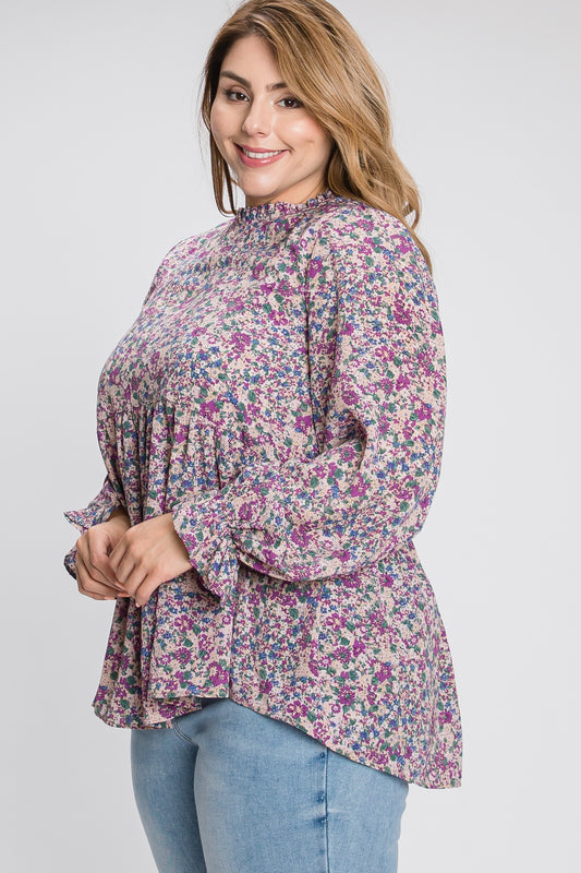 Floral Babydoll Blouse
