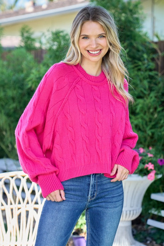 Curvy Chunky Knit Sweater