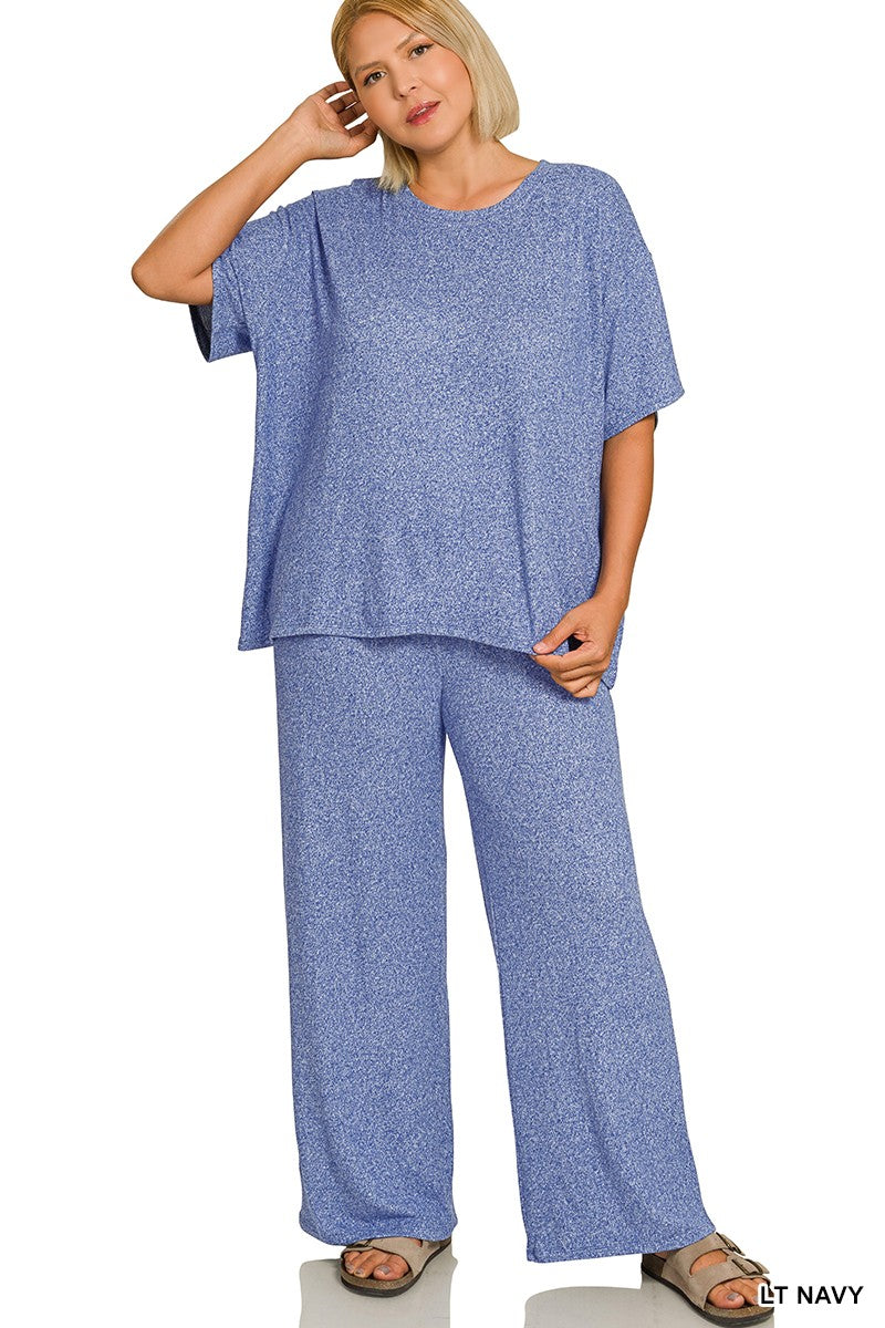 Melange Plus Pants Set