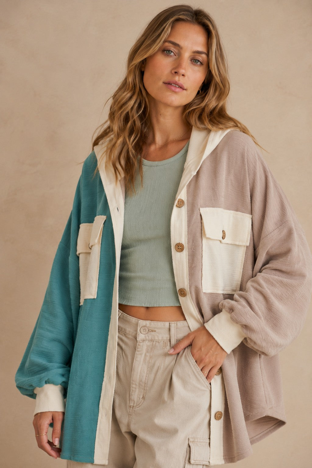 Fall Blocked Shacket