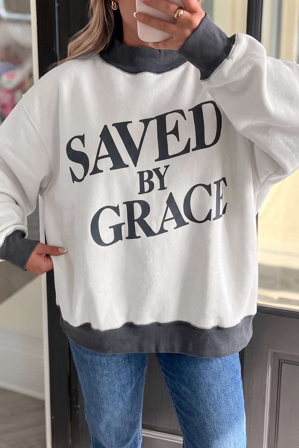 Saved By Grace Pullover