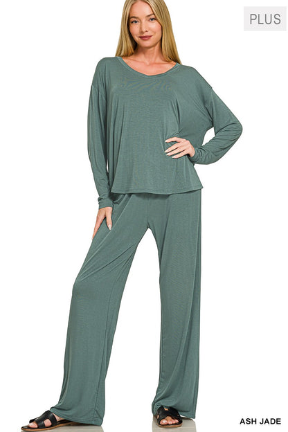 V Neck Oversized Sets