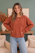Rustic Rust Sweater