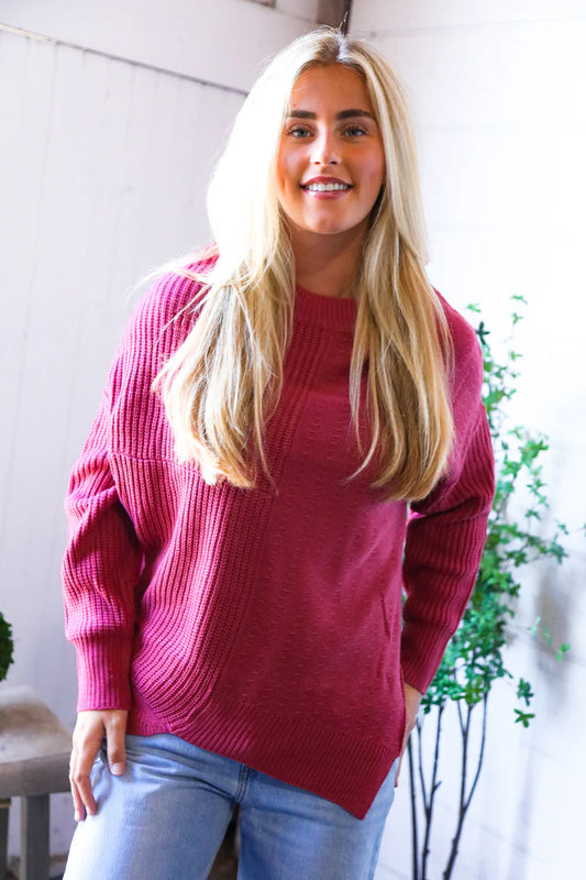 Marvelous Mauve Sweater