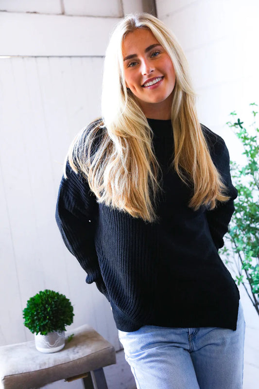 Black Oversized Sweater