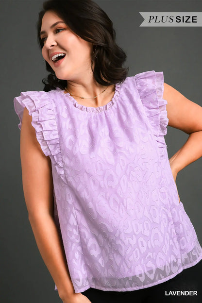 Leopard Jacquard Top