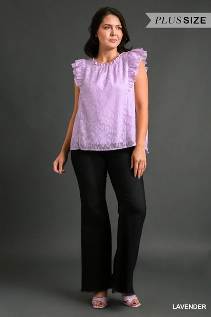 Leopard Jacquard Top