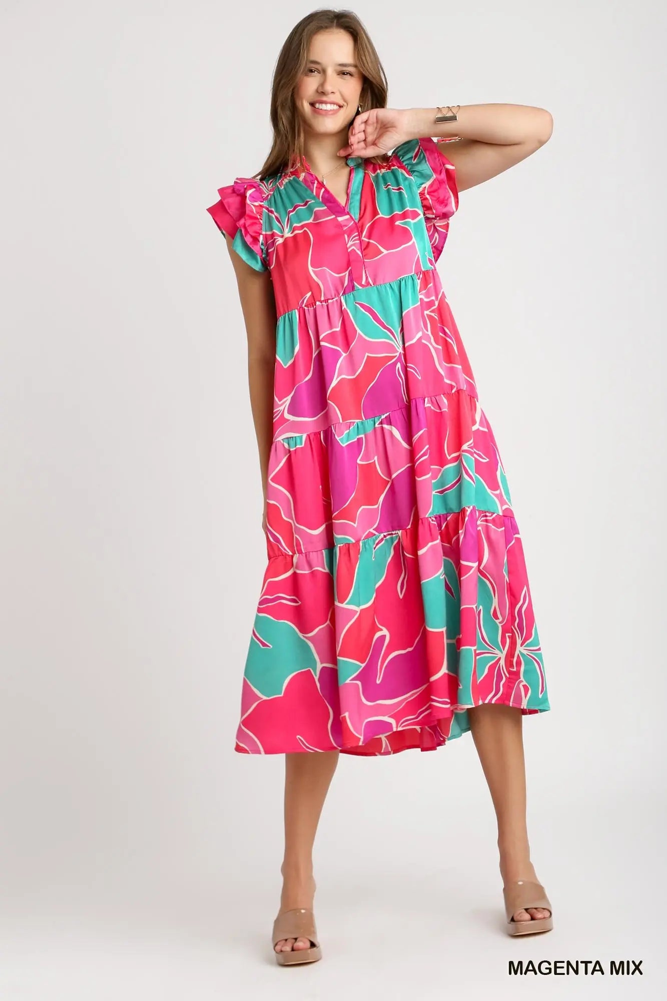 Abstract Maxi Dress