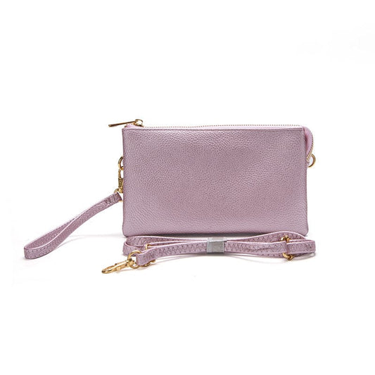 Metallic Pink Crossbody