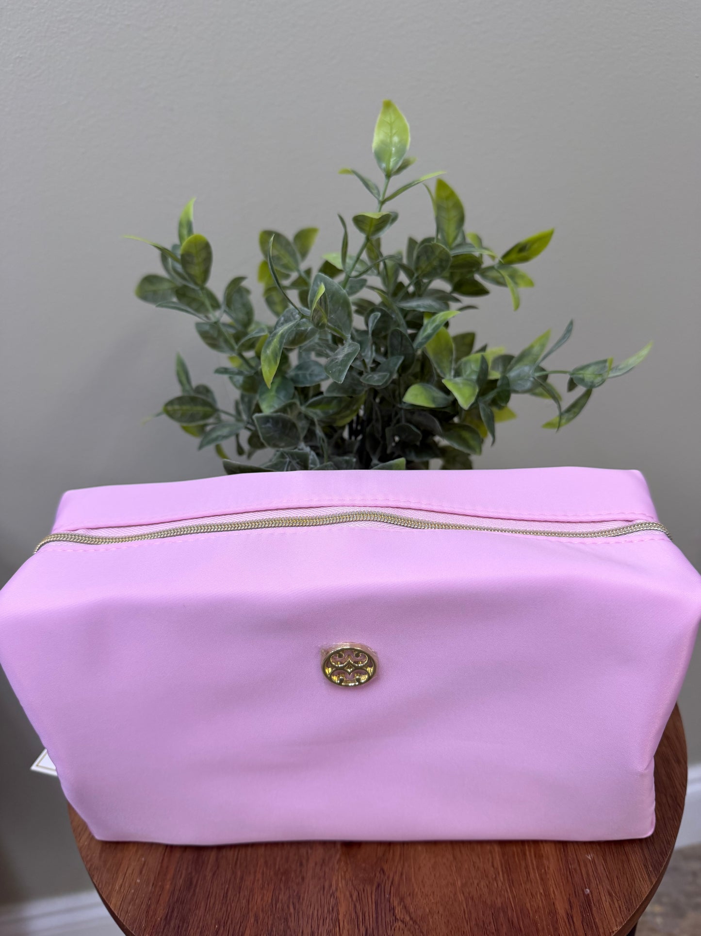 Pink Floral Make Up Bag