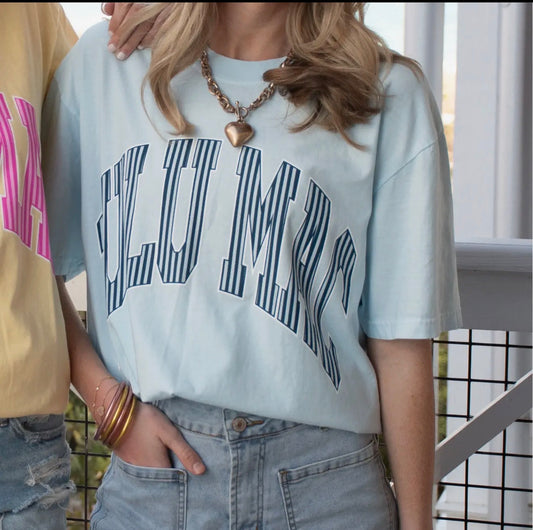 Blue Stripe Lulu Mac Shirt