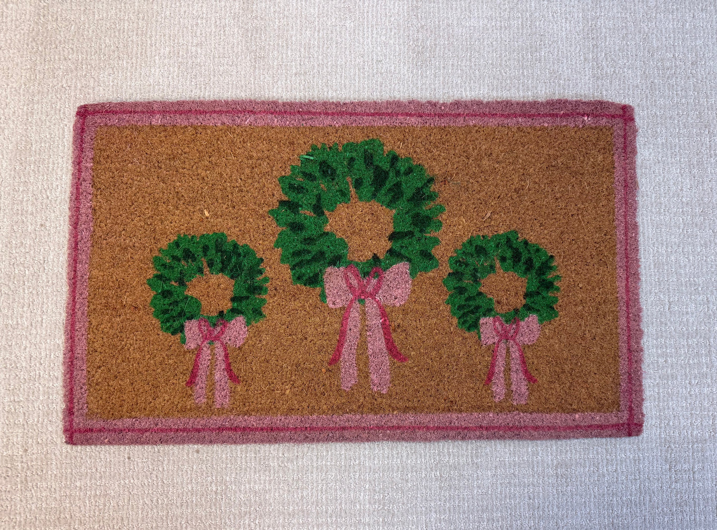 Rosy Wreath Door Mats