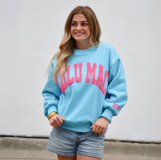 Blue/Hot Pink Puff Lulu Mac