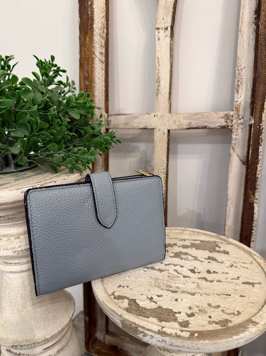 Blue Gray Wallet