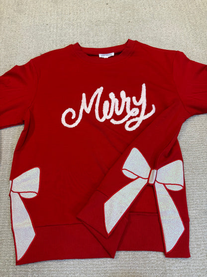 Merry Bow Sweatshirt