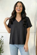 Black Textured Top