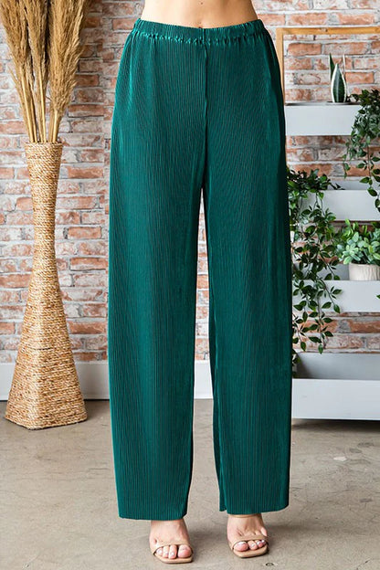 Hunter Green Silky Pants
