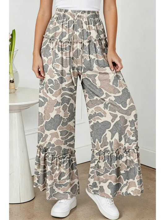 Camo Ruffle Pants