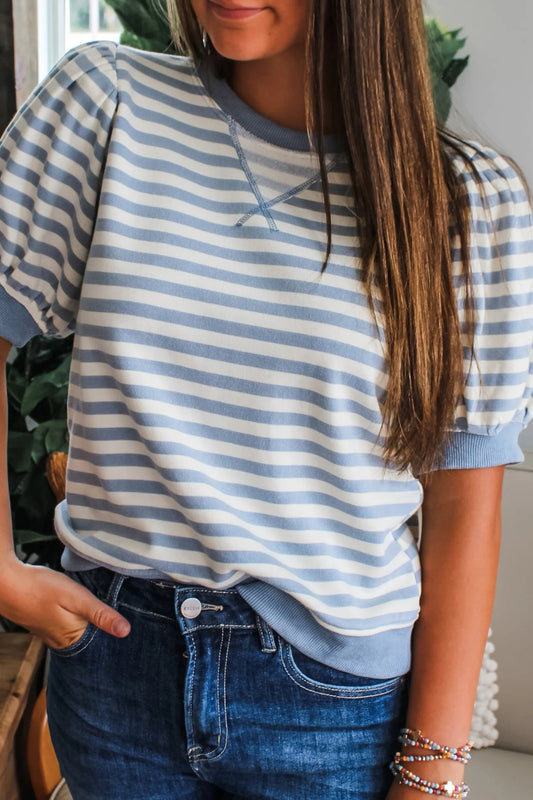 Cloud Stripe Blouse