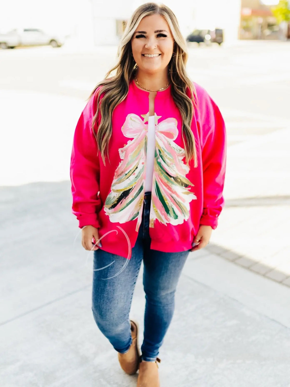 Christmas Tree Cardi Sweatshirt