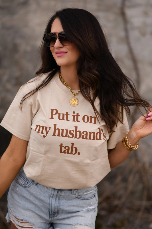 Put It On My Husbands Tab Tee