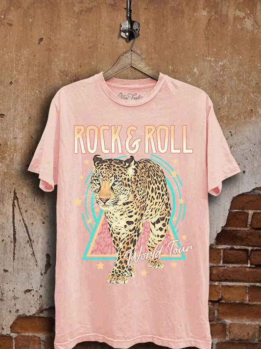 Rock Roll World Tour Graphic Top