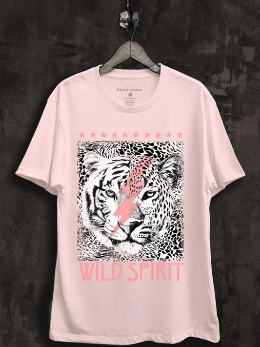 Wild Spirit Tiger Bolt Graphic Top