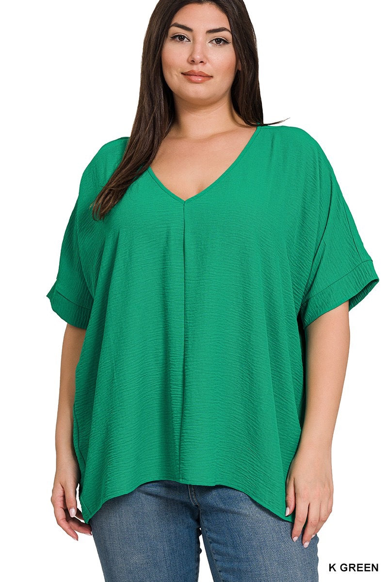 Plus Woven Top