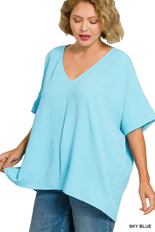 Plus Woven Top