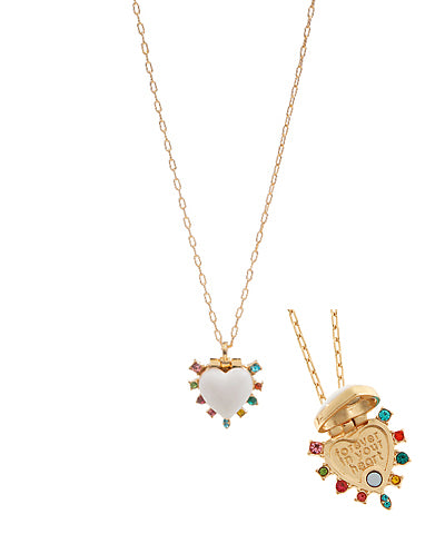 Studded Heart Necklace