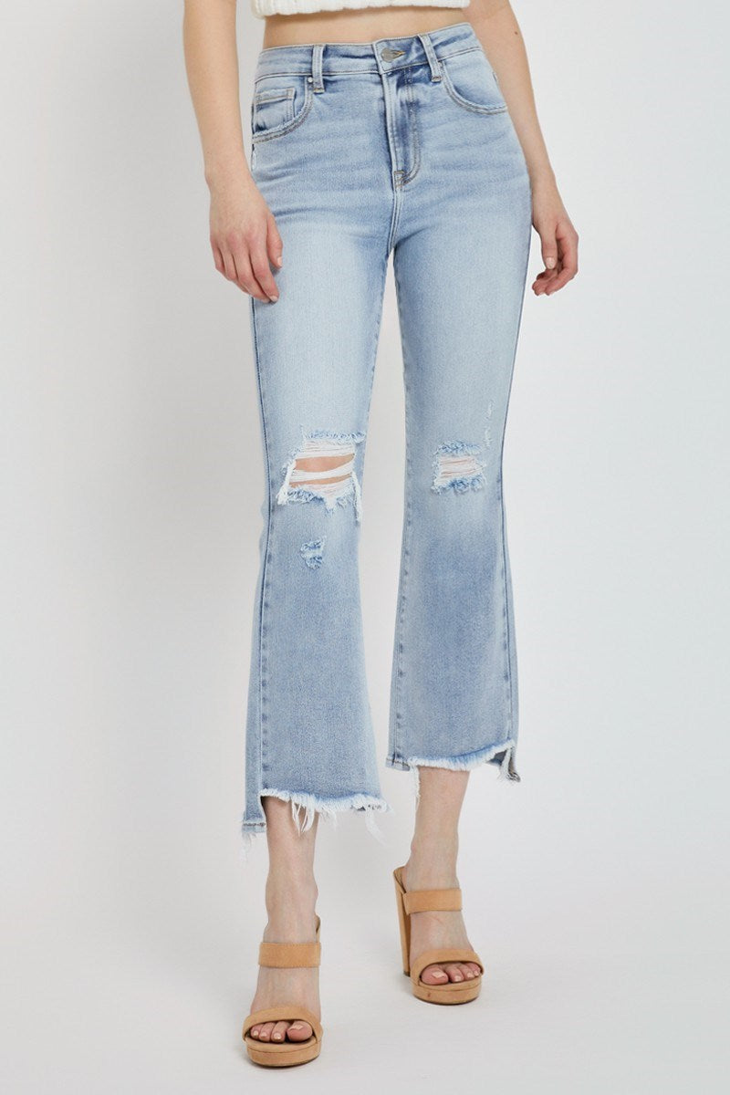 Fancy Crop Flare Jeans