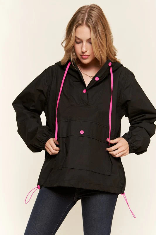 Black/Pink Coat