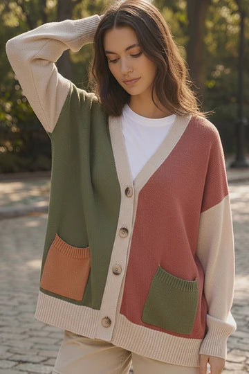 Color Block Fall Sweater